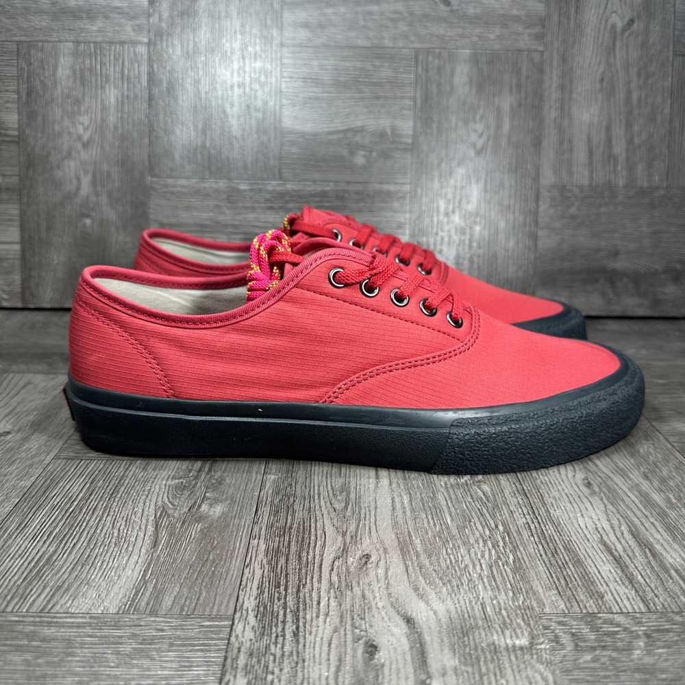 Sperry CVO Sneakers Mens 10 Red Black Ripstop Canvas Collaborative NEW